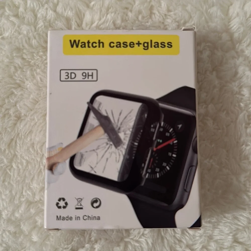 🆕 Watch Case + Glass Black/Clear